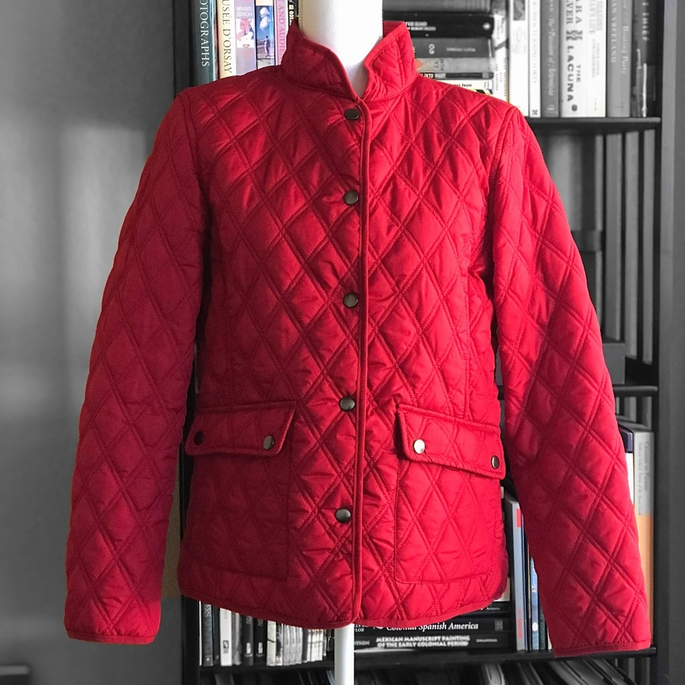 Faded Glory Red Quilted Jacket